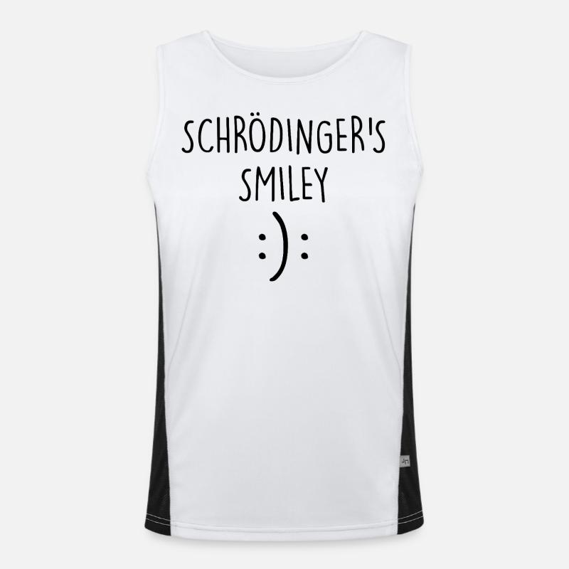Quantum Mechanics Physics - Men's Functional Contrast Tank Top  - white/black