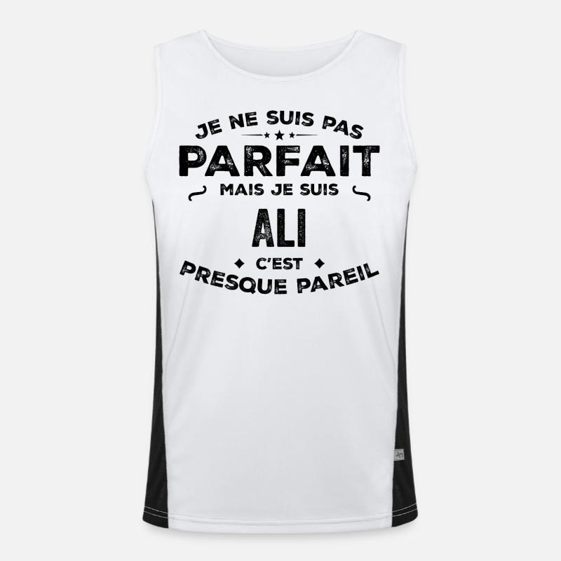 Ali – ein lustiger und stolzer Vorname, Legende Funktionelles Kontrast-Tank Top für Männer 