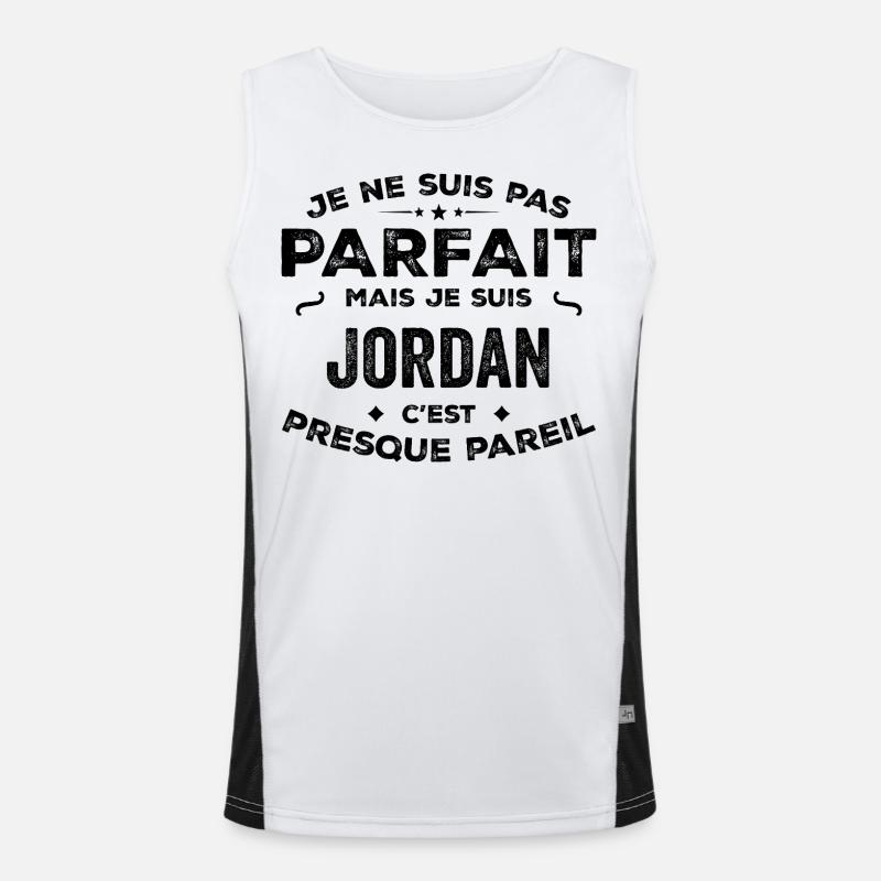 Jordan – A Funny and Proud First Name, Legend Men's Functional Contrast Tank Top 