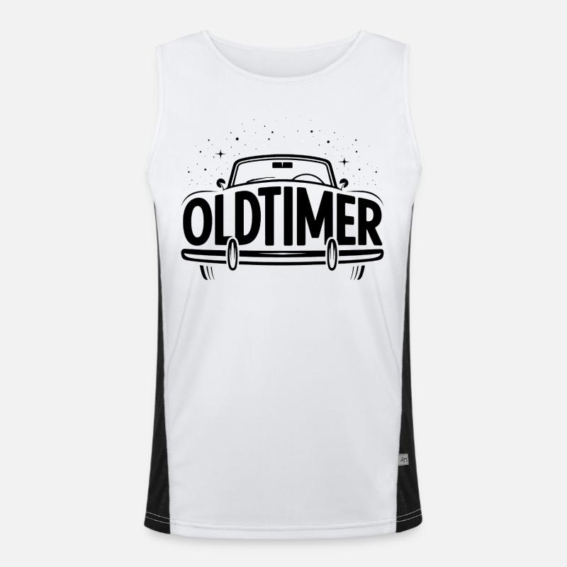 Oldtimer - Cooles Auto-Logo Funktionelles Kontrast-Tank Top für Männer 