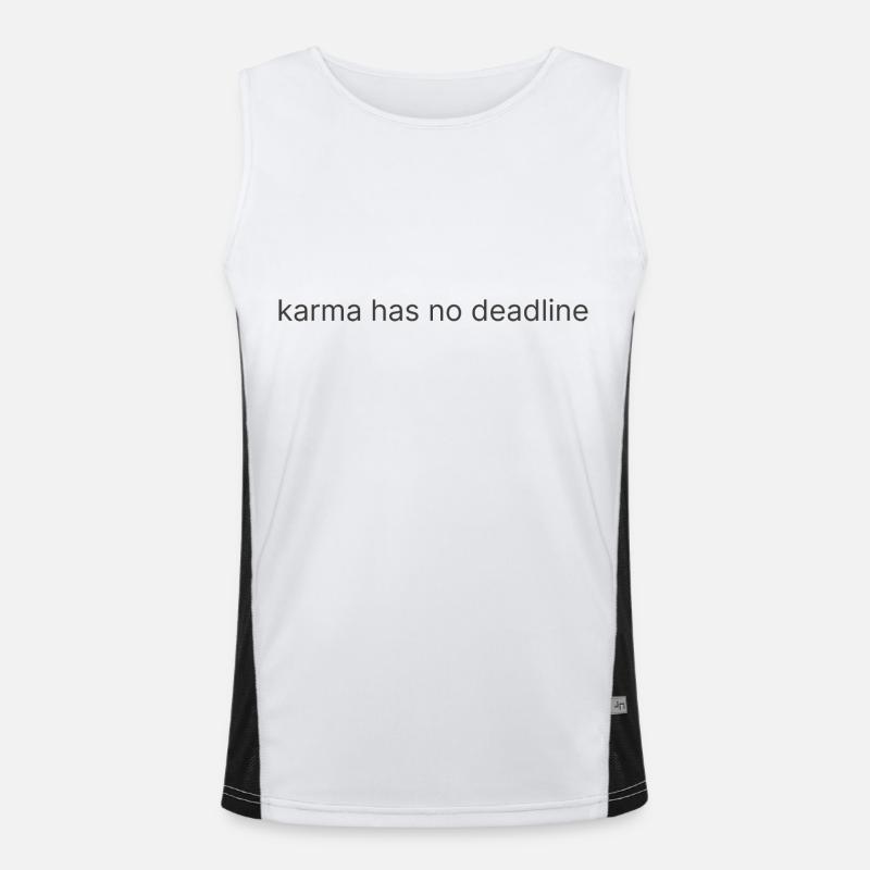 karma has no deadline 1 Men's Functional Contrast Tank Top 