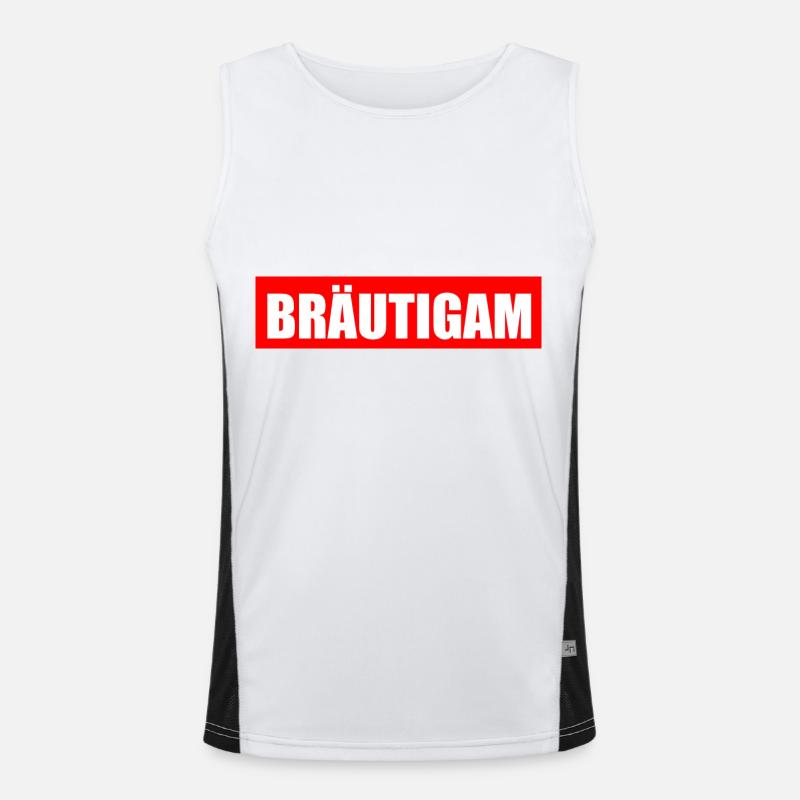 bräutigam Funktionelles Kontrast-Tank Top für Männer 