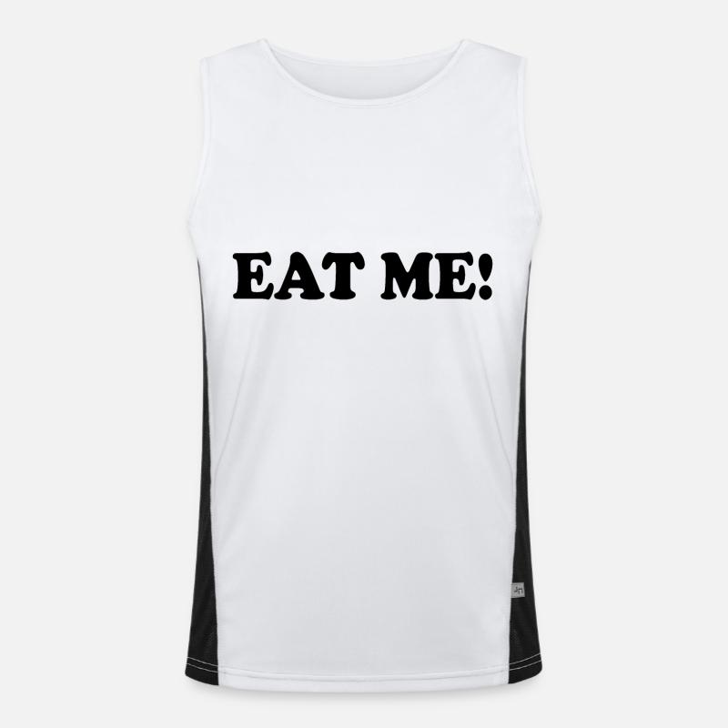 Eat me Men's Functional Contrast Tank Top 