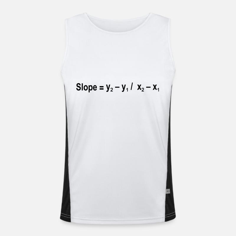 Formule de pente Mathématiques Formule Équation Débardeur respirant contrasté Homme 