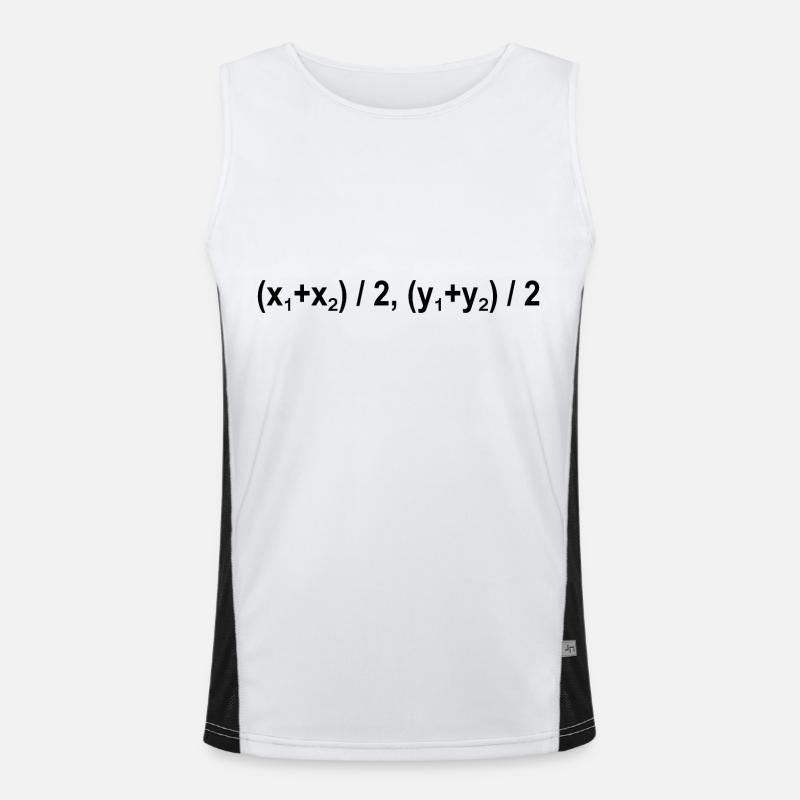 Équation de formule centrale Mathématiques Débardeur respirant contrasté Homme 