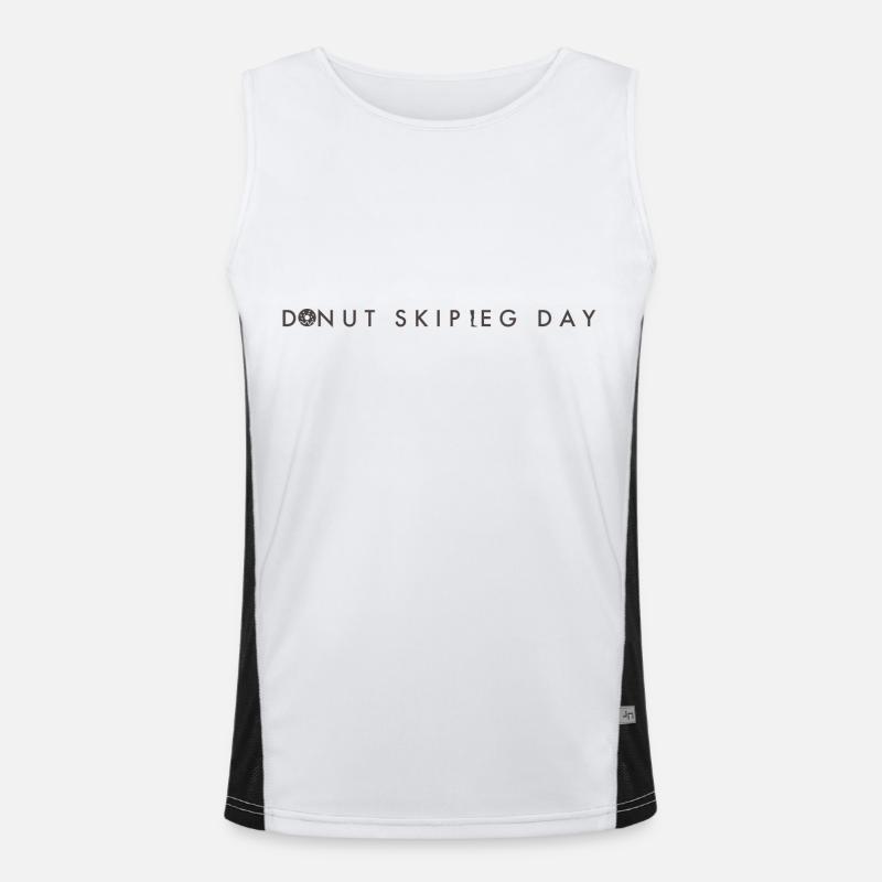 Donut Skip Leg Day Débardeur respirant contrasté Homme 