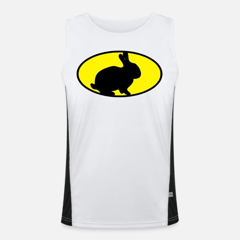 Hasen Logo Funktionelles Kontrast-Tank Top für Männer 