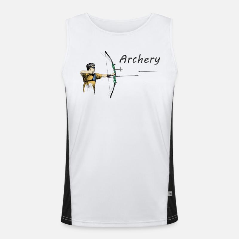 Bogenschützer Funktionelles Kontrast-Tank Top für Männer 