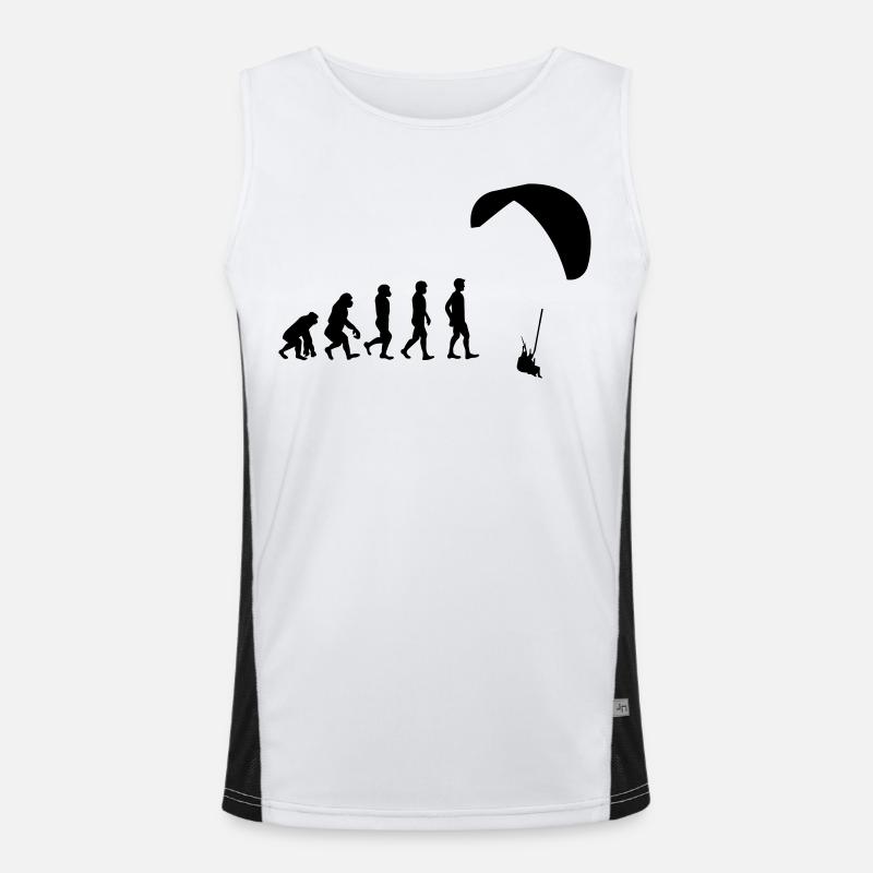 Evolution Gleitschirm Funktionelles Kontrast-Tank Top für Männer 