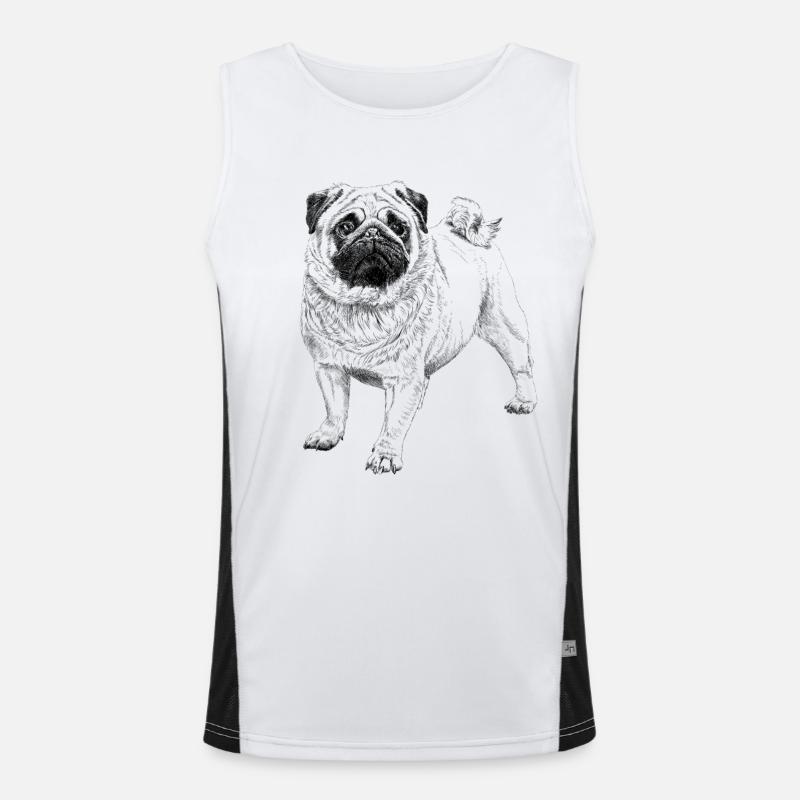 Pug Men's Functional Contrast Tank Top 