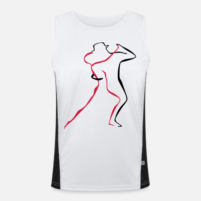 Tango-4-1 Funktionelles Kontrast-Tank Top für Männer 