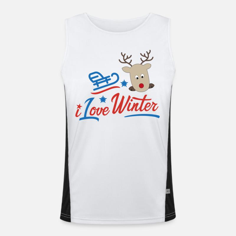 Winter Funktionelles Kontrast-Tank Top für Männer 