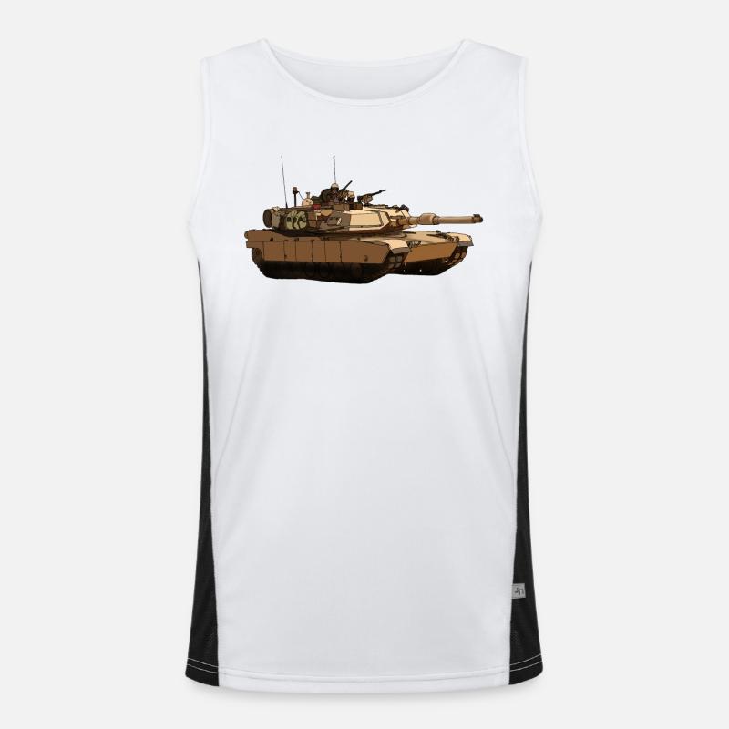M1 Abrams Débardeur respirant contrasté Homme 
