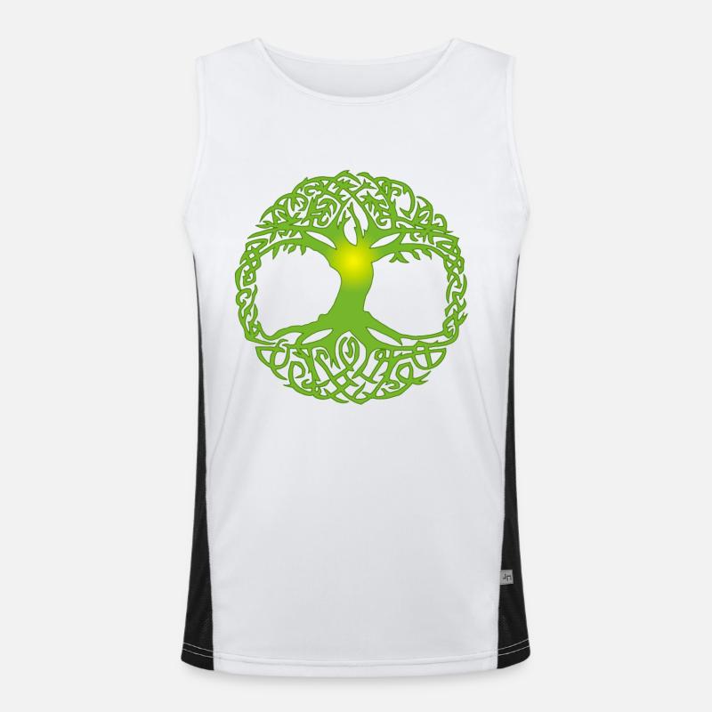 Celtic tree Men's Functional Contrast Tank Top 