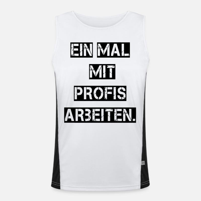 Work with professionals once. Men's Functional Contrast Tank Top 