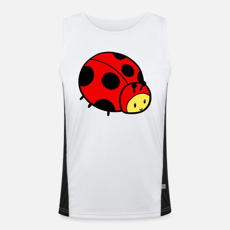 Junger Marienkäfer Funktionelles Kontrast-Tank Top für Männer 