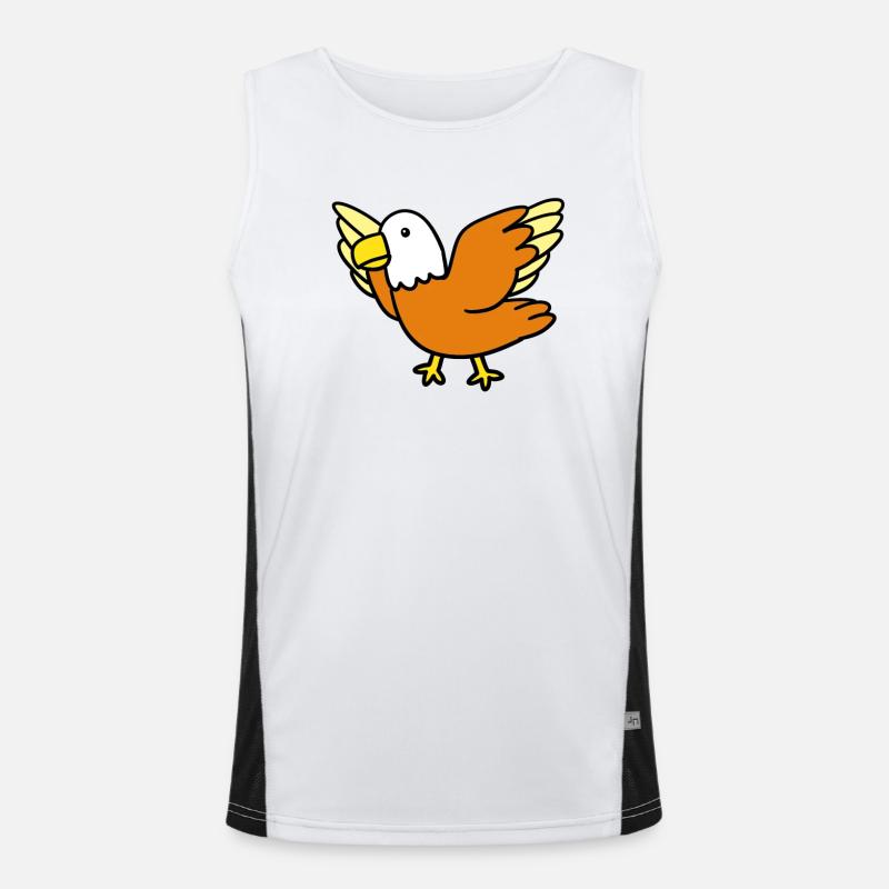 Kleiner Vogel Funktionelles Kontrast-Tank Top für Männer 