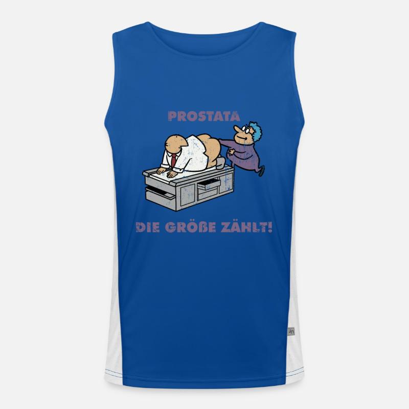 Urologe Doktor Urologie Student Prostata Geschenk Funktionelles Kontrast-Tank Top für Männer 