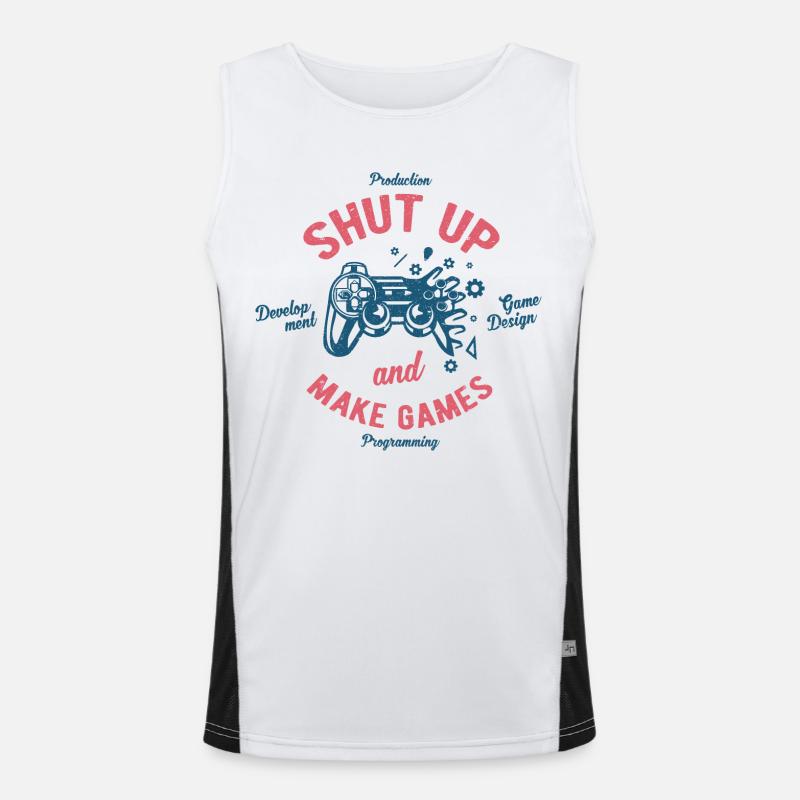 Game developer Men's Functional Contrast Tank Top 