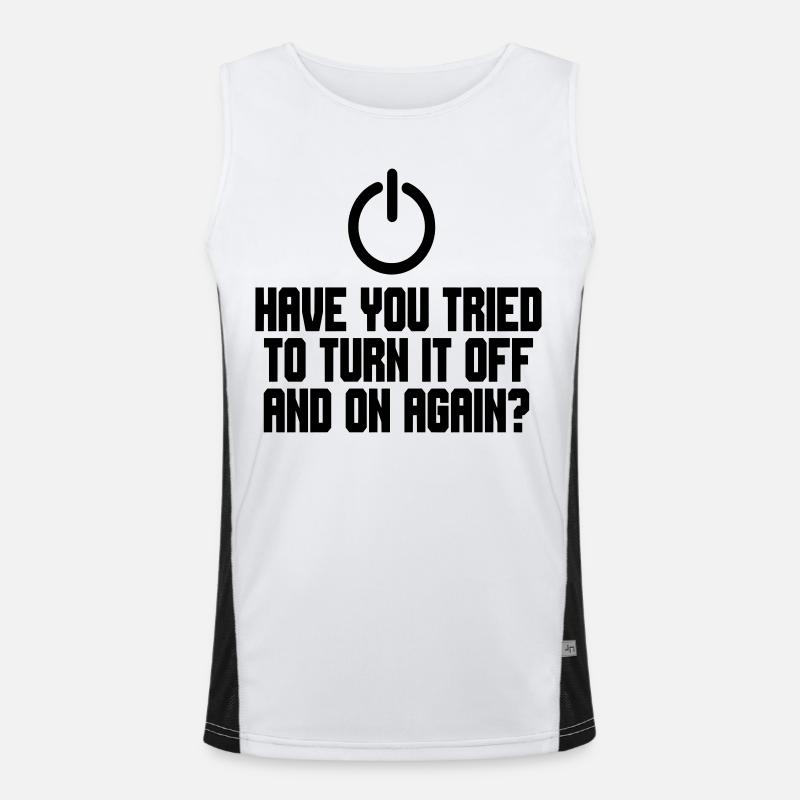 Avez-vous essayé d’éteindre et de rallumer le PC # Débardeur respirant contrasté Homme 