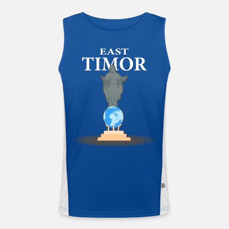 Cadeau de vacances au Timor oriental Dili Débardeur respirant contrasté Homme 