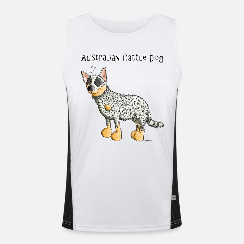Bouvier Australien - Australian Cattle Dog Débardeur respirant contrasté Homme 