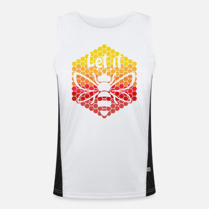 Lass es sein Vintage Funktionelles Kontrast-Tank Top für Männer 