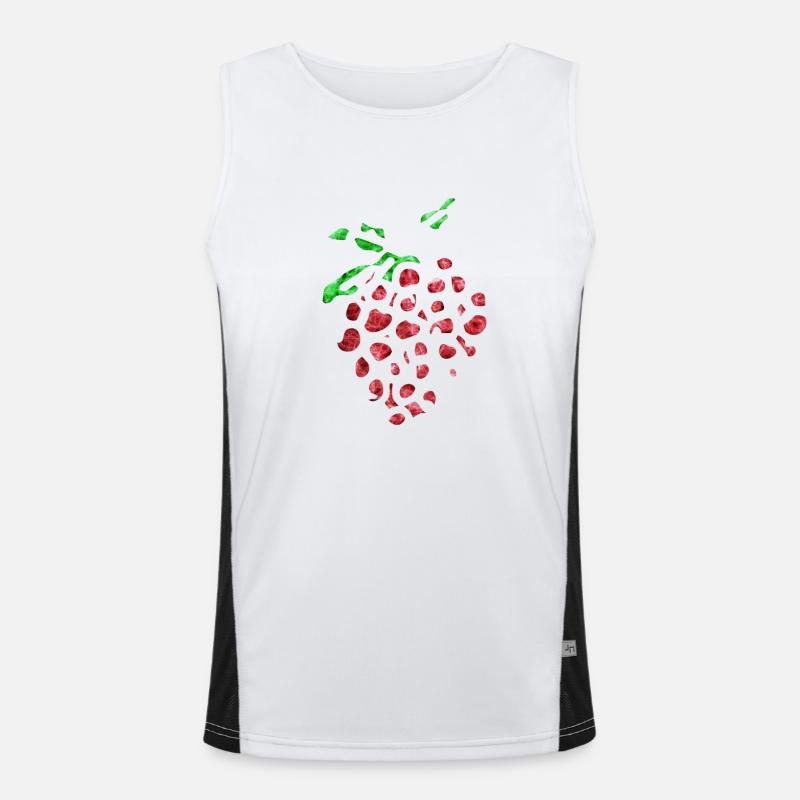 Fraise folle Débardeur respirant contrasté Homme 