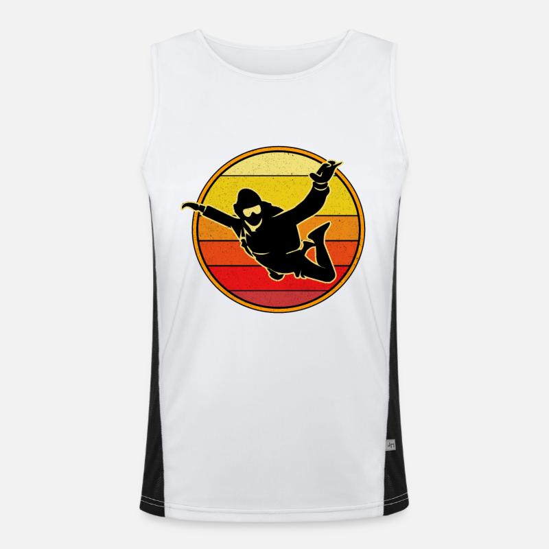 Parachuting Men's Functional Contrast Tank Top 