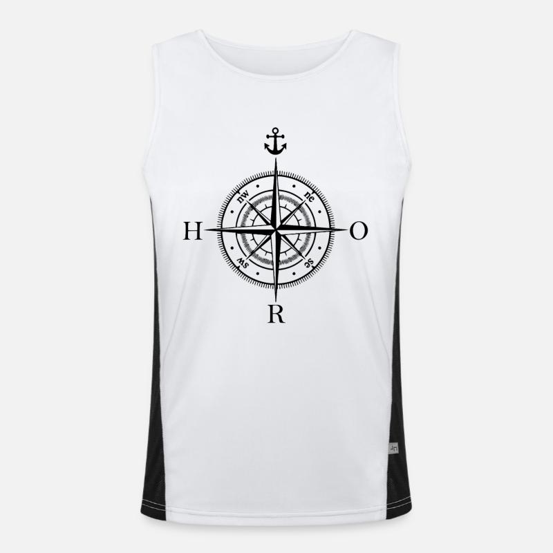 HRO Compass Men's Functional Contrast Tank Top 