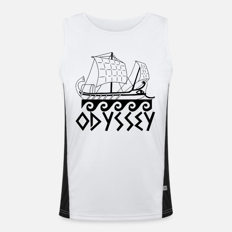 Boot und Odyssee Funktionelles Kontrast-Tank Top für Männer 
