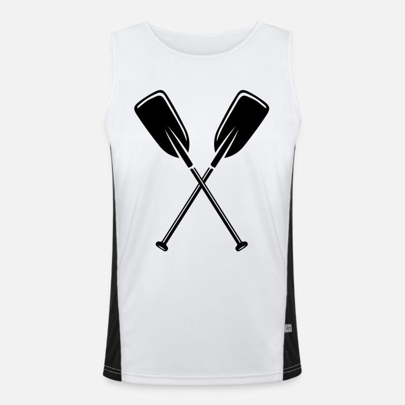 2 Paddel Funktionelles Kontrast-Tank Top für Männer 