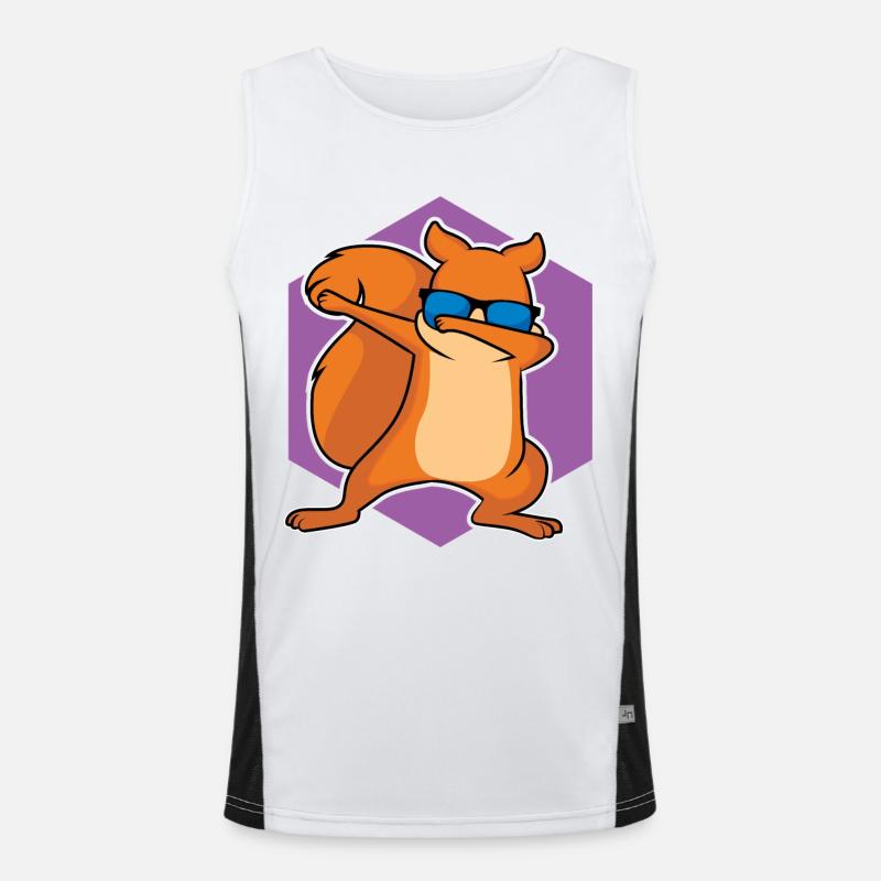 Dabbing Squirrel - Conception Débardeur respirant contrasté Homme 