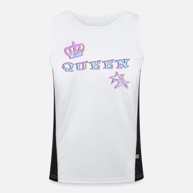 Queen Funktionelles Kontrast-Tank Top für Männer 