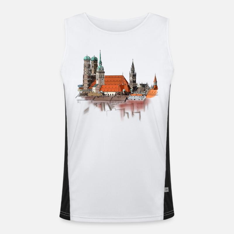 München Funktionelles Kontrast-Tank Top für Männer 