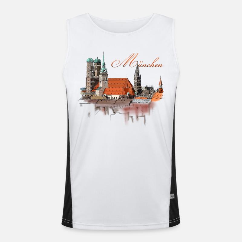 München Funktionelles Kontrast-Tank Top für Männer 
