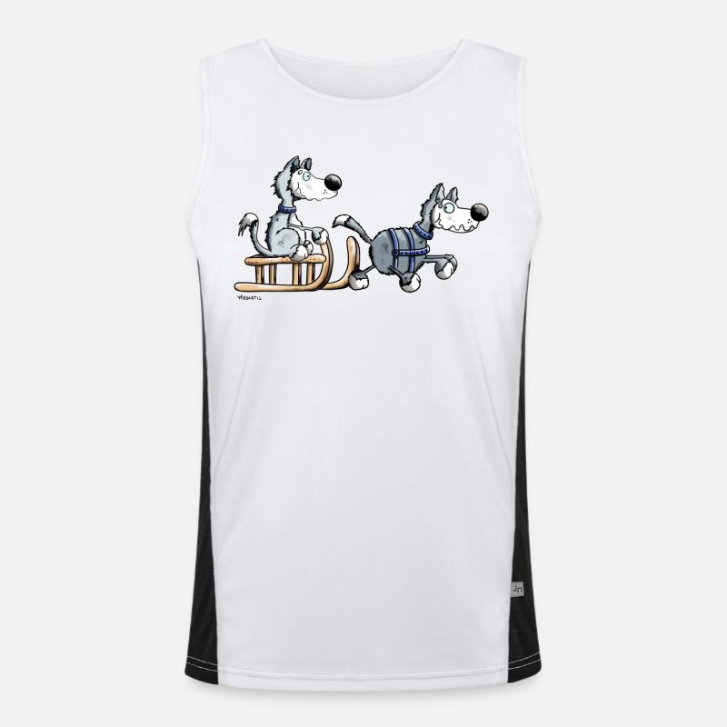 Mignon Husky Team Débardeur respirant contrasté Homme 
