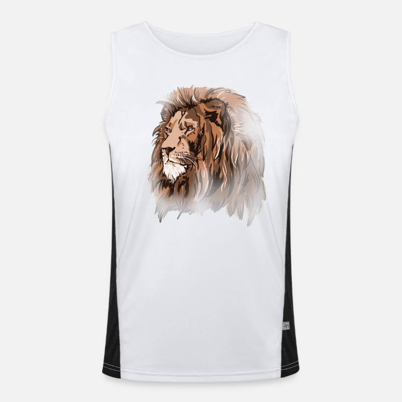 Lion Débardeur respirant contrasté Homme 