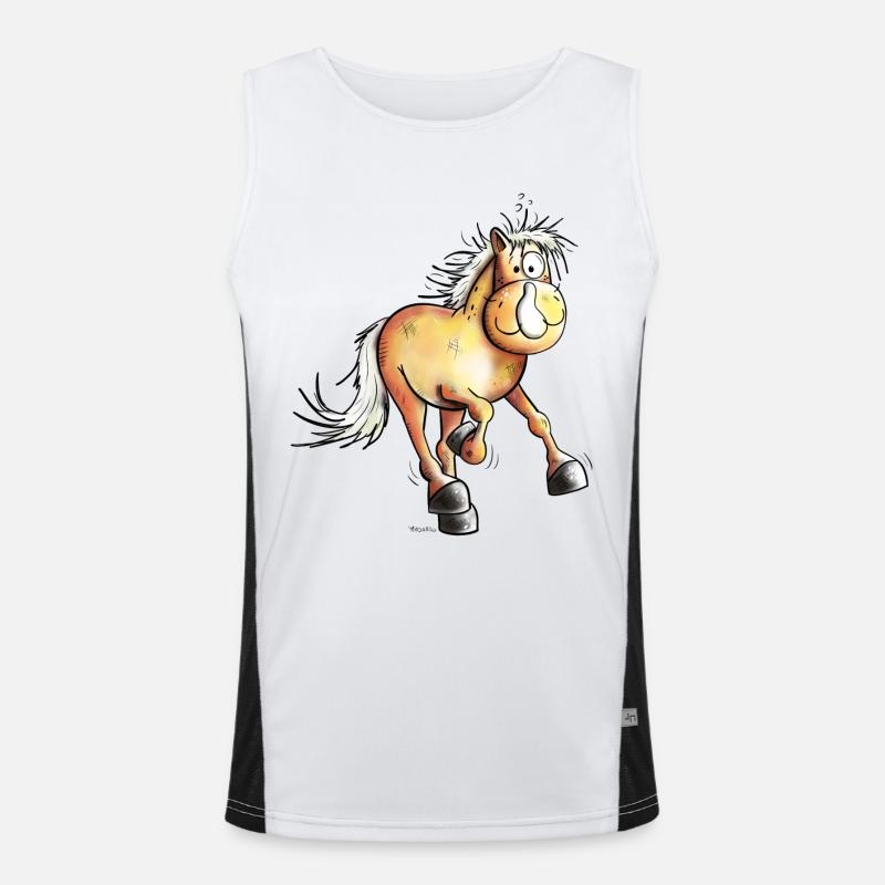 Courir Haflinger Débardeur respirant contrasté Homme 