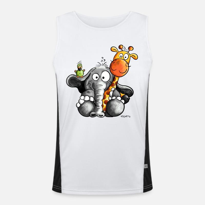 Éléphant et amis Débardeur respirant contrasté Homme 