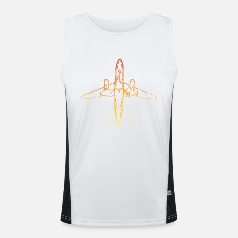 plane Men's Functional Contrast Tank Top 