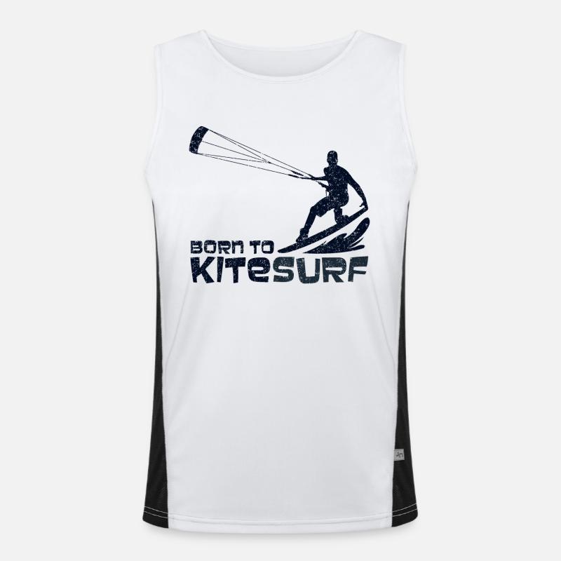 Kitesurf - conception Débardeur respirant contrasté Homme 