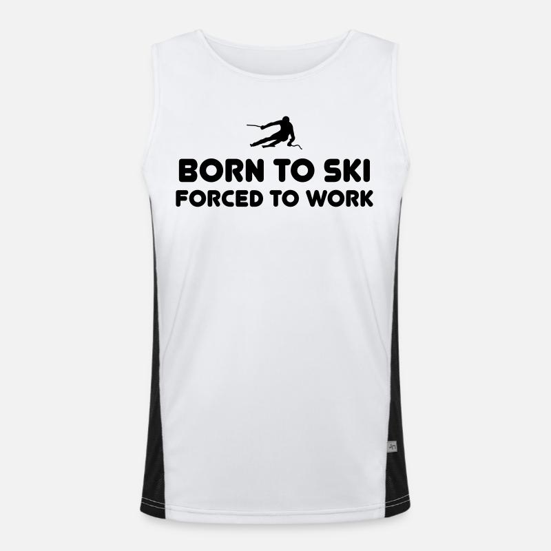 Né à ski T-Shirts Débardeur respirant contrasté Homme 
