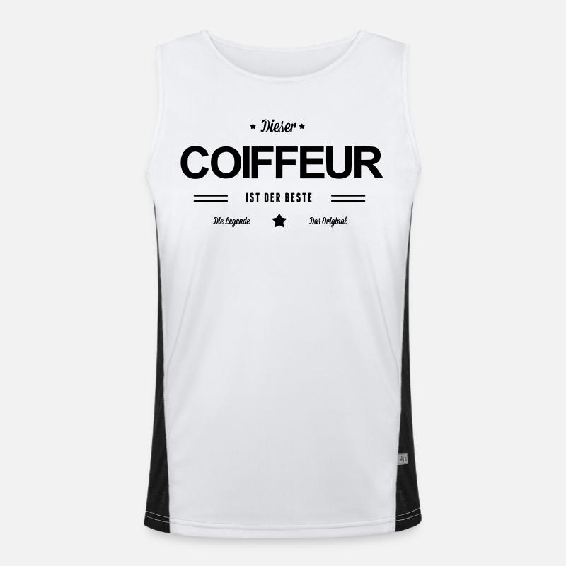 Bester Coiffeur Funktionelles Kontrast-Tank Top für Männer 