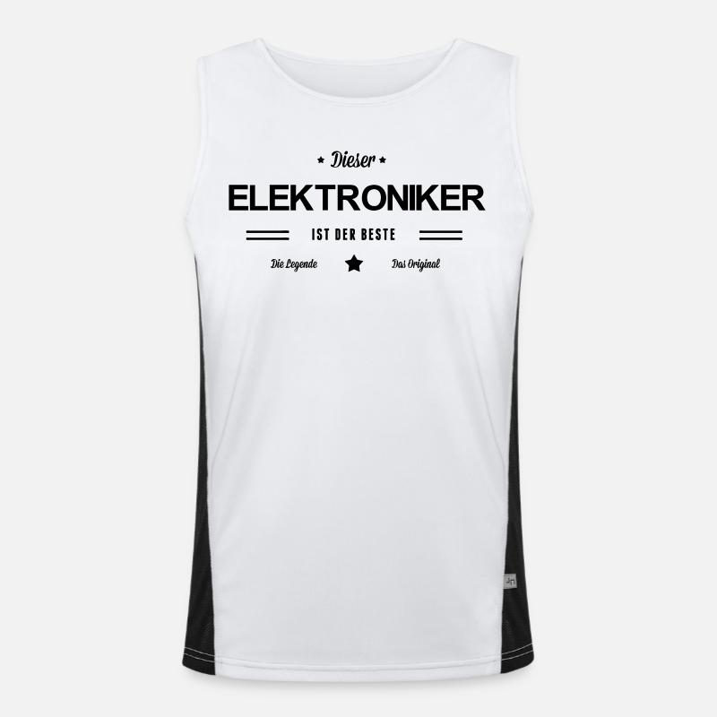 Bester Elektroniker Funktionelles Kontrast-Tank Top für Männer 