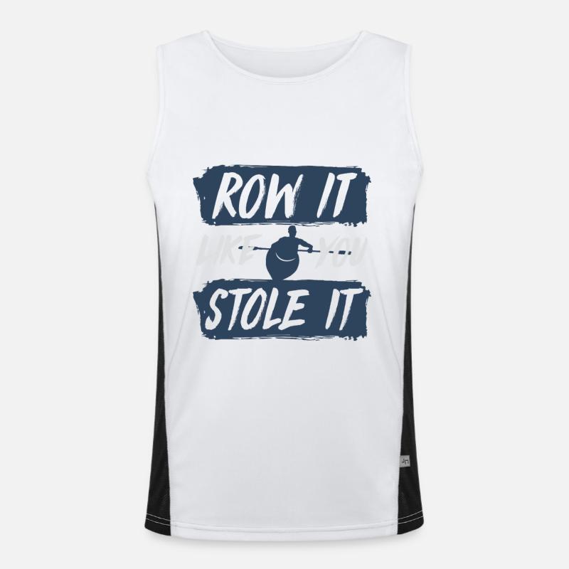 Rudern Funktionelles Kontrast-Tank Top für Männer 