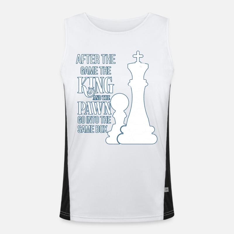 Schach Funktionelles Kontrast-Tank Top für Männer 