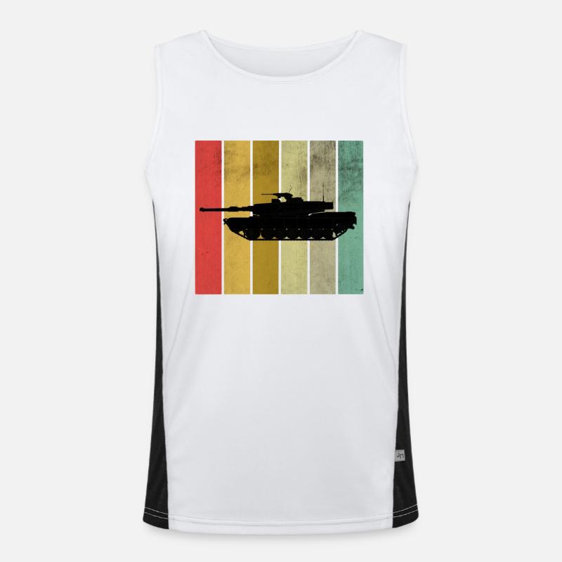 Panzer Funktionelles Kontrast-Tank Top für Männer 