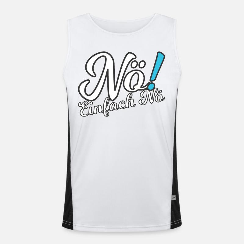 Nö! Funktionelles Kontrast-Tank Top für Männer 