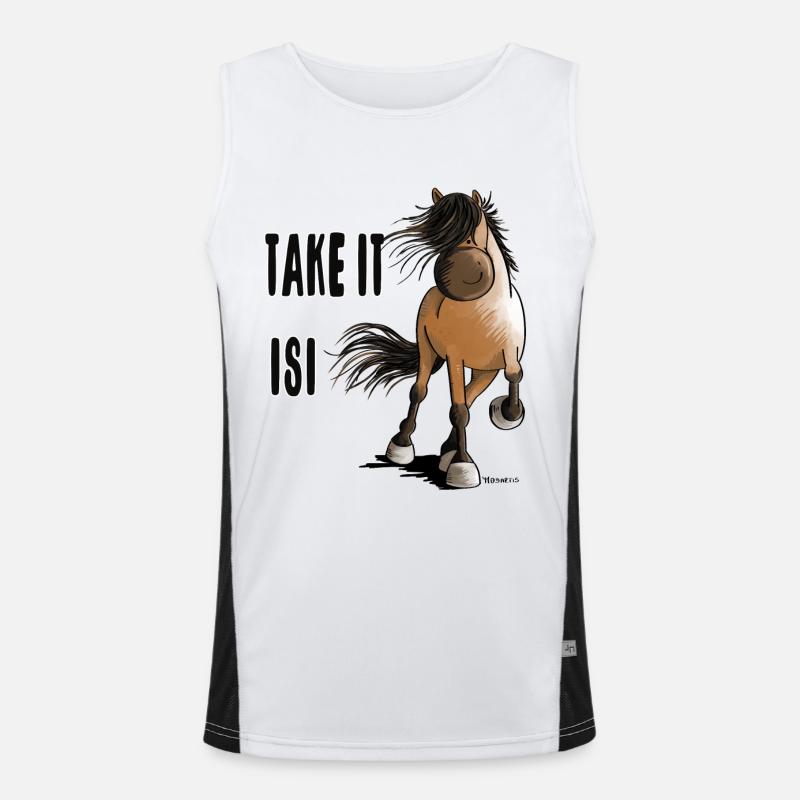Take It Isi Funktionelles Kontrast-Tank Top für Männer 